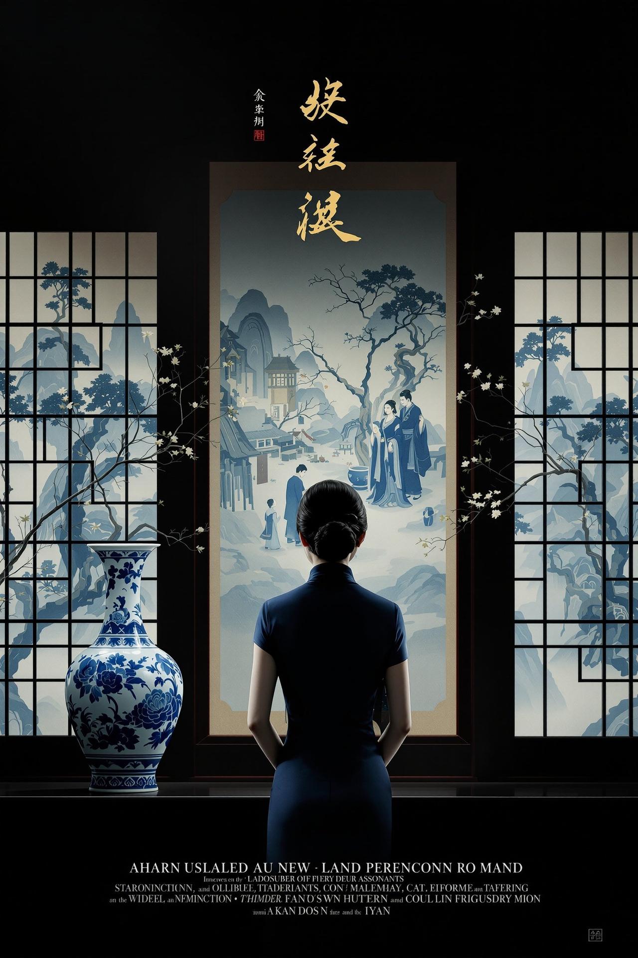 快播在线影院出品电影《青花往事》封面海报